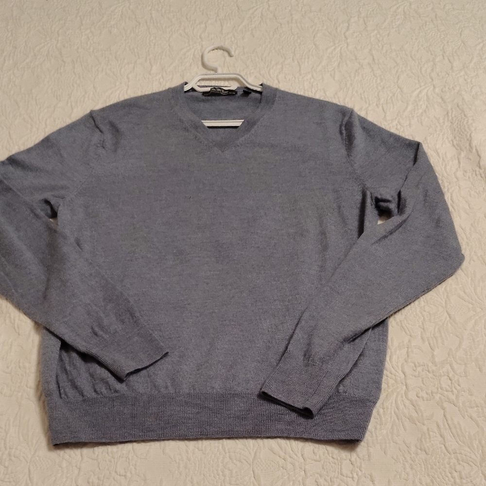 Saks Fifth Avenue Men's 100% Merino Wool V-Neck Sweater